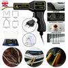 Hot Stapler Plastic Repair Car Bumper Fender Fairing Welder Gun Kit +200 Staples