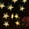 Solar Powered Fairy String LED Lights Waterproof Star Decor Party Garden Outdoor