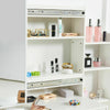 Modern Dressing Table Stool Set Makeup Desk w/4 Drawer & Sliding Mirror White