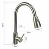 Kitchen Sink Mixer Tap Fauce Swivel Spout Pull Out Spray Single Lever Basin Mono