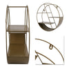 Vintage Metal Wall Shelf Industrial Round Storage Display Rack Home Decor UK