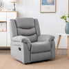 SEATTLE MANUAL 1 SEATER FABRIC RECLINER 3+2+1 SUITE SOFA ARMCHAIR SET GREY