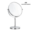 Vanity Mirror Double Sided 10x Magnifying 8" Make Up Shaving Bedroom Bathroom UK (10x)