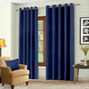 Blackout Thermal Curtains Eyelet Ring Top Curtain Pair With Tie Backs