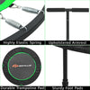 47'' Folding Trampoline Exercise Bouncer W/ Adjustable T-Shaped Handrail