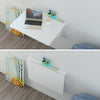 Folding Table Wall Mounted Desk Drop-Leaf Table Wooden White 80x60cm
