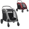 Large Dog Cat Stroller Pet Puppy Pram Pushchair Travel Cart Buggy Carrier 4Wheel