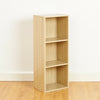 3 Tier Wooden Oak Cube Bookcase Storage Display Unit Modular Shelving/Shelves