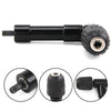 HEAVY DUTY KEYLESS METAL RIGHT ANGLE ANGLED DRILL ALUMINIUM ATTACHMENT CHUCK UK