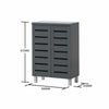 Cabinet Shoe Storage 2 Door Rack Cupboard Doors Stand Drawer Unit Footwear