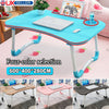 Folding Laptop Bed Tray Table Portable Lap Desk Notebook Breakfast Cup Slot UK