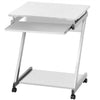 Corner Computer Desk Small Spaces on Castors PC Table Bedroom Home Office Study