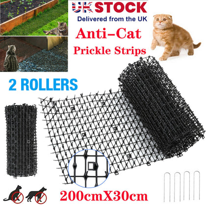 2X Cat Scat Spike Garden Anti-Cat Dog Pest Deterrent Mat Repellent Animal Scarer