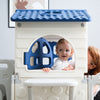 4 in 1 Kids Toddlers Children's Garden Slide Playpen Playhouse Cabin Table Set