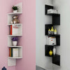 5 Tier Corner Shelf Floating Wall Shelves Storage Display Bookcase Home Decor UK