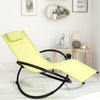 Orbital Lounger Outdoor Patio Rocking Chair Folding Zero-Gravity Rocker W/Pillow