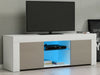 Modern TV Unit Cabinet Stand Sideboard Matt body and High Gloss Doors LED Lights