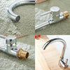 Modern Kitchen Sink Mixer Taps Swivel Spout Single Handle Tap Mono Chrome Faucet