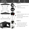 3x3M PopUp Outdoor Waterproof Heavy Duty Party Gazebo Marquee Canopy W/Sandbag