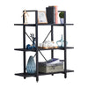 Tier Ladder Shelf Bookcase Wood Storage Rack Home Office Book Holder Shelves NEW