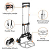 80kg Hand Truck Heavy Duty Folding Portable Sack Truck Industrial Trolley UK