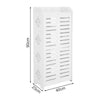 Shoe Rack Shoes Storage Cabinet Wooden Stand Cupboard 5 Shelves Organiser 2 Door