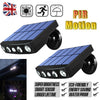 1/2 Solar Powered PIR Motion Sensor&Wall Lights Outdoor Garden Security Lamp UK