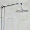 Square Large Shower Head 10" Stainless Steel Rainfall Overhead High Pressure UK