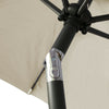3M Outdoor Garden Parasol Sun Shade Patio Round Umbrella Crank Canopy Cream