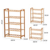 3/4/5 Tiers Wood Shoe Rack Shelf Home Small Item Storage Organizer Free Standing