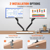 Dual Monitor Arm Mount Desk Stand for 13"-35" Screens up to 26.4 lbs Each
