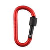 6pcs Aluminum Snap Hook Carabiner D-Ring Key Chain Clip Keychain Hiking Camp UK