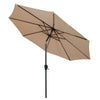 Garden Parasol 2.7m Patio Umbrella Market Table Umbrella w/ Tilt & Crank Handle