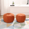 Nordic Pumpkin/Peach Shape Pouffe Stool Sofa Footrest Hallway Seat Ottoman Chair