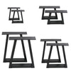 2 Industrial Metal Table Legs Trapezium Steel Frame Bench Dining Table Desk Base