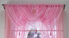 Plain Tasselled Voile Swags All Colours-Net Curtains Voile Swag Valance Pelmet