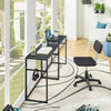 Folding Computer Desk Solid Black Modern Design Home Office Workstation 31.5"