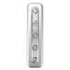 4 X Silver Push Lights Strip Sticker Battery Lamp Closet Cupboard Lighting