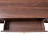 TV Stand Cabinet 2 Drawers 2 Doors Wooden Rattan TV Entertainment Unit Brown