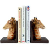 Giraffe Bookends Wildlife Animal Ends For Book Shelves Organizer Resin Pack of 2