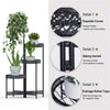 Strong 3/4 Tier Plant Stand Folding Nesting Plant Holder Vintage Garden Patio De