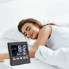 LED Digital LCD Display Alarm Clock with Temperature Calendar Weather Station
