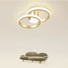 LED Golden Three-tone Light Ring Ceiling Light Personality Modern Hallway Aisle