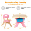 Kids Table Chair Set Children Toddler Study Painting Desk Home School W/ Drawers