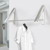 Stainless Steel Double Folding Wall Clothes Hanger Laundry Rack Retractable