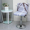 Bar Stool Chair Cover Floral Printed Front Desk Seat Chairs Protector Covers UK