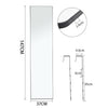 Large Mirror Full Length Over Door Hanging Wall Stand Bedroom Dressing 147 cm