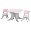 Kid Table and 2 Chairs Set Activity Play Table Study Writting Desk for Toddlers