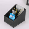 TV Air Conditioner Remote Control Holder Desktop Storage PU Leather Storage Box