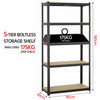 BOLTLESS METAL SHELVING RACK WAREHOUSE SHED GARAGE STORAGE SHELVES UNIT 5 TIER